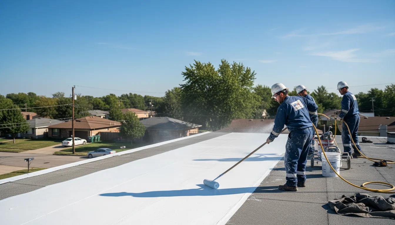 Commercial roof coating in Waveland, IN near me